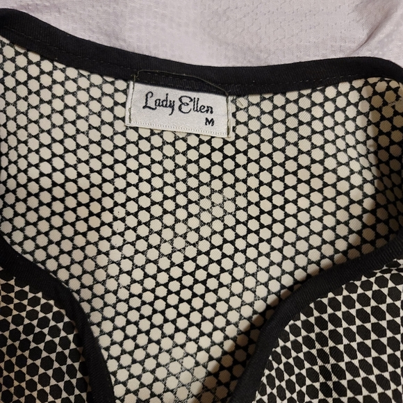 PRISTINE 90s Lady Di style her fave Polka Dot pleated skirt 2 pc suit dress - Picture 10 of 16